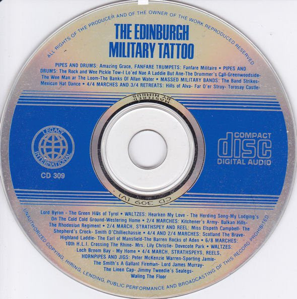 Various : The Edinburgh Military Tattoo (CD, Com)