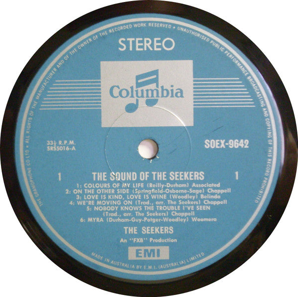 The Seekers : The Sound Of The Seekers (LP, Comp)