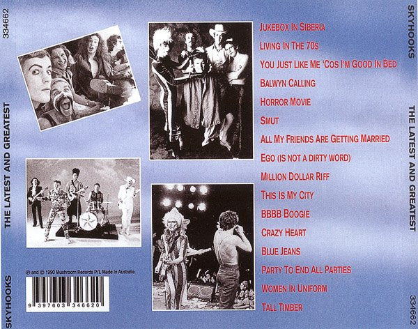 Skyhooks : The Latest And Greatest (CD, Comp, RE)