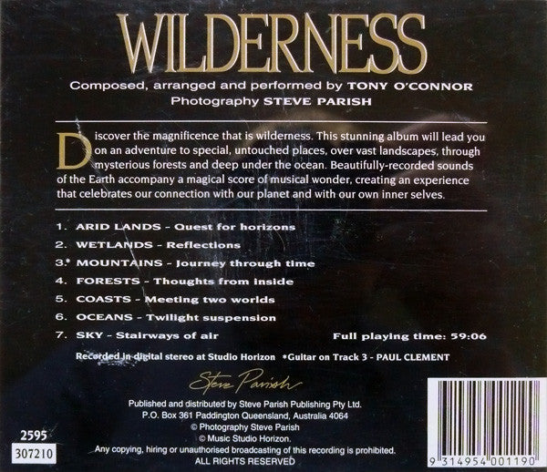 Tony O'Connor (2) : Wilderness (CD, Album)