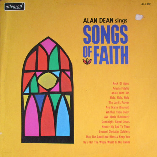 Alan Dean (2) : Songs Of Faith (LP, Mono)