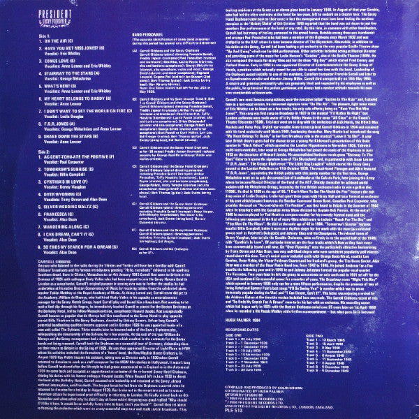 Carroll Gibbons And Savoy Hotel Orpheans : On The Air (LP, Album)