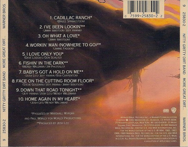Nitty Gritty Dirt Band : More Great Dirt: The Best Of The Nitty Gritty Dirt Band Vol. II (CD, Comp)