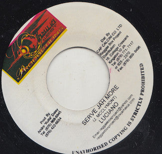 Luciano (2), Harmony (42), Ras I Sha : Serve Jah More / Getting Rough (7")