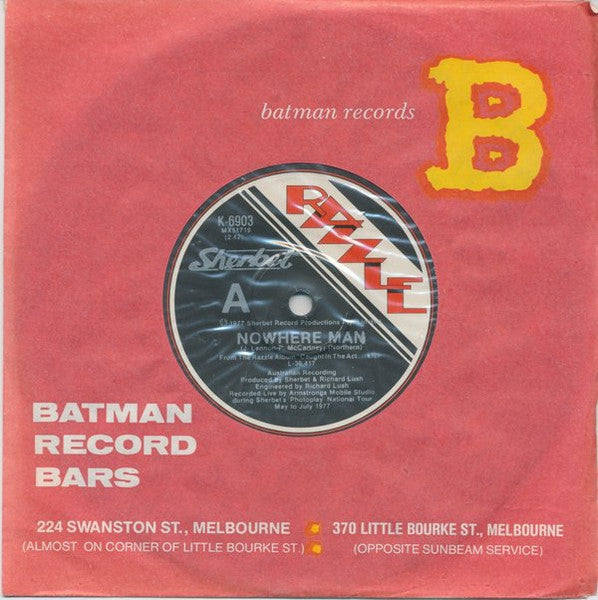 Sherbet : Nowhere Man (7", Single)
