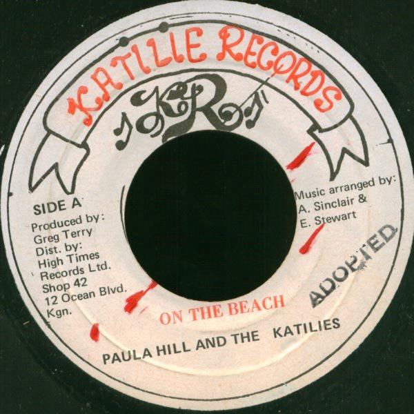 Paula Hill & The Katilies : On The Beach (7")