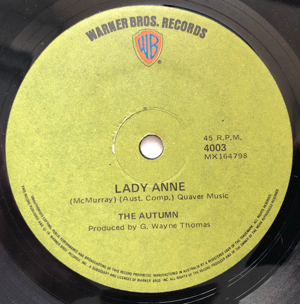 Autumn (17) : Lady Anne (7", Single)