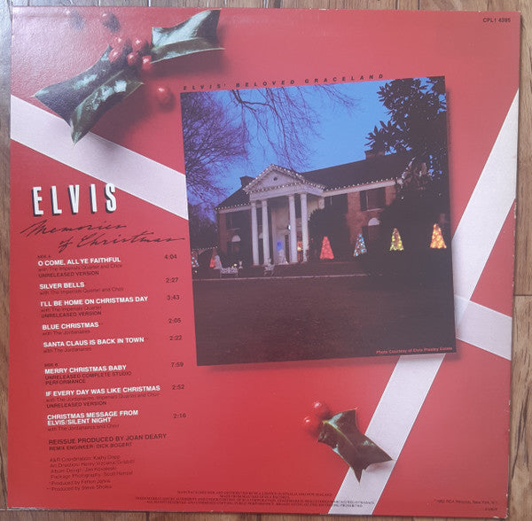 Elvis Presley : Memories Of Christmas (LP, Comp, RE)