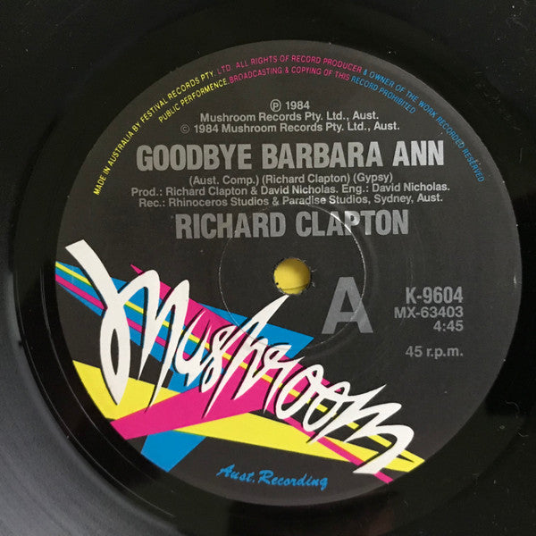 Richard Clapton : Goodbye Barbara Ann (7", Single)