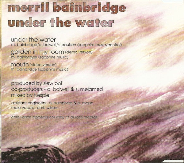 Merril Bainbridge : Under The Water (CD, Single)