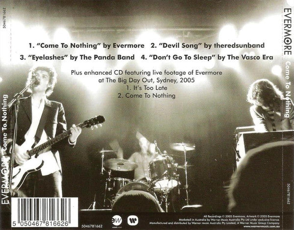 Evermore : Come To Nothing (CD, EP, Enh)