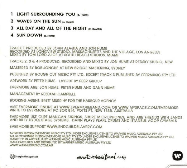 Evermore : Light Surrounding You (CD, Single, Jew)