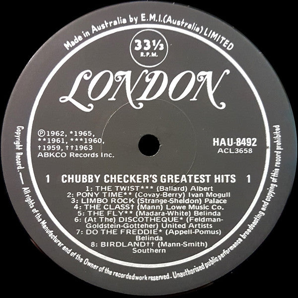 Chubby Checker : Chubby Checker's Greatest Hits (LP, Comp)