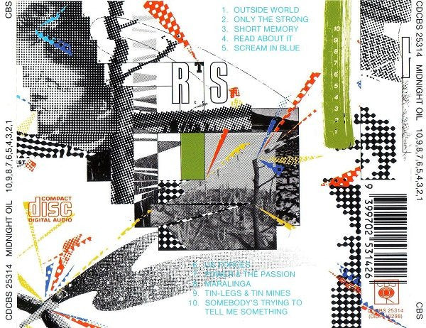 Midnight Oil : 10, 9, 8, 7, 6, 5, 4, 3, 2, 1 (CD, Album, RE)