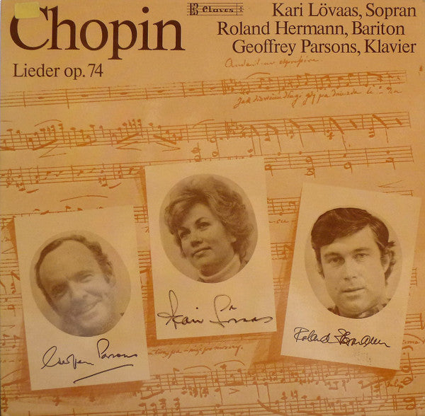 Frédéric Chopin, Kari Lövaas, Roland Hermann, Geoffrey Parsons (2) : Lieder Op.74 (LP)