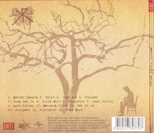 Xavier Rudd : White Moth (CD, Album)