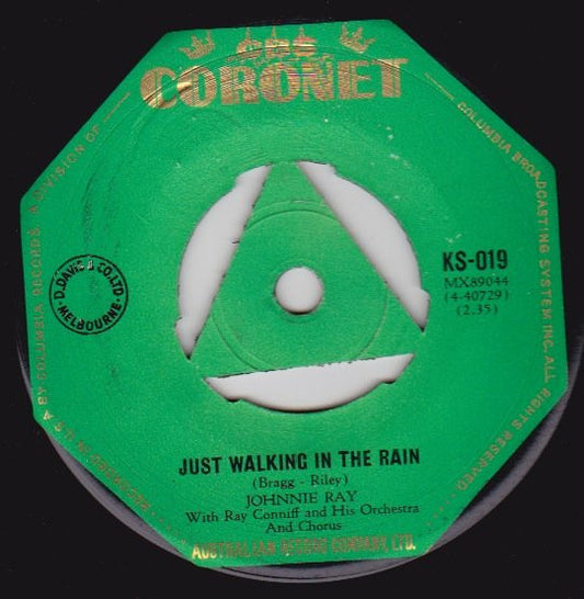 Johnnie Ray : Just Walking In The Rain / In The Candlelight (7", Single)