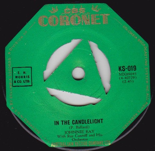 Johnnie Ray : Just Walking In The Rain / In The Candlelight (7", Single)
