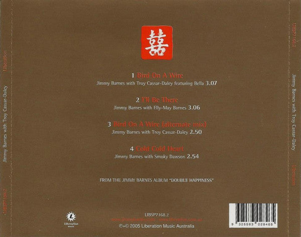 Jimmy Barnes With Troy Cassar-Daley : Bird On A Wire (CD, Single)