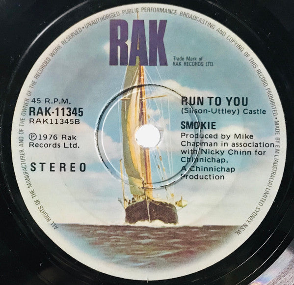 Smokie : Living Next Door To Alice / Run To You (7", Single)