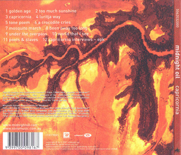 Midnight Oil : Capricornia (CD, Album, Enh, Dig)