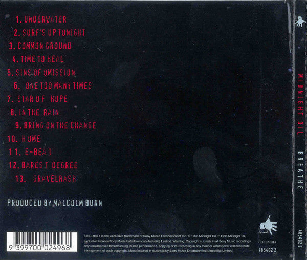 Midnight Oil : Breathe (CD, Album)