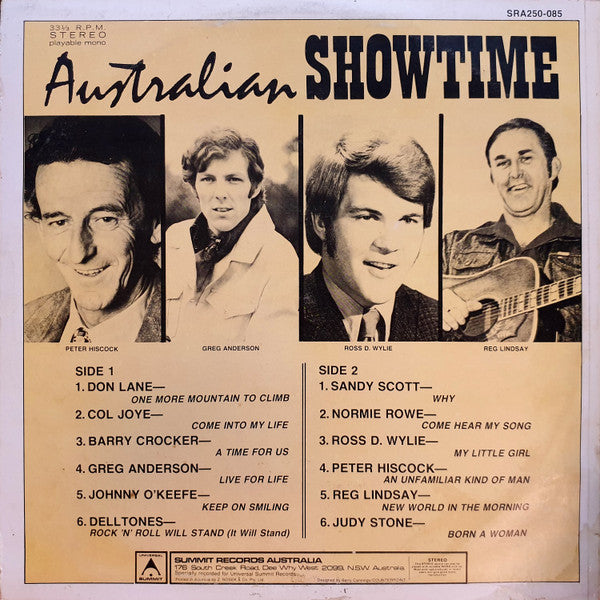 Various : Australian Showtime (LP, Comp)