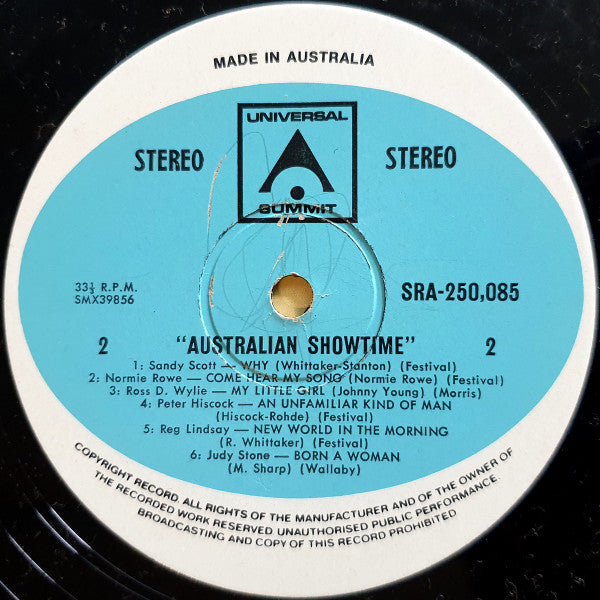 Various : Australian Showtime (LP, Comp)