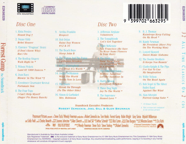 Various : Forrest Gump - The Soundtrack (2xCD, Comp)