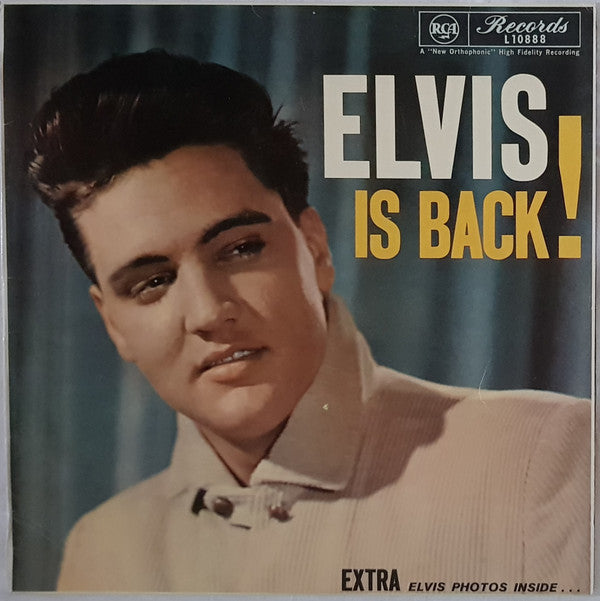 Elvis Presley With The Jordanaires : Elvis Is Back! (LP, Album, Mono)