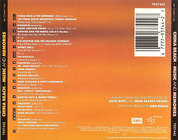 Various : China Beach: Music And Memories (CD, Comp)