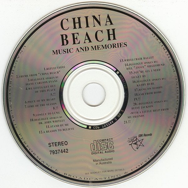 Various : China Beach: Music And Memories (CD, Comp)