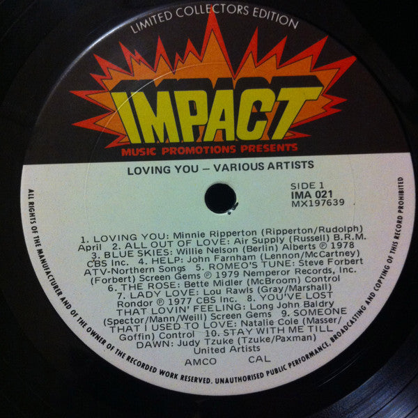 Various : Loving You (LP, Comp)