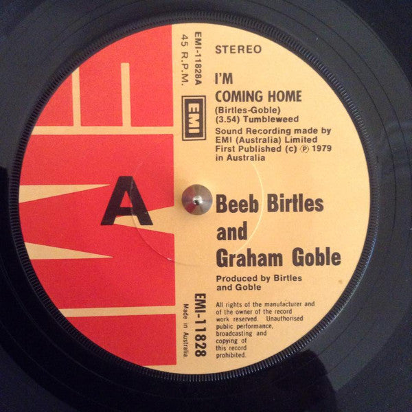 Beeb Birtles And Graham Goble* : I'm Coming Home (7", Single)