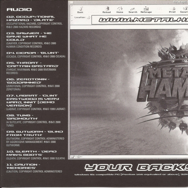 Various : Metal Hammer Issue 82 Christmas 2000 (CD, Comp, Enh)