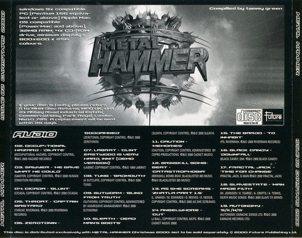 Various : Metal Hammer Issue 82 Christmas 2000 (CD, Comp, Enh)