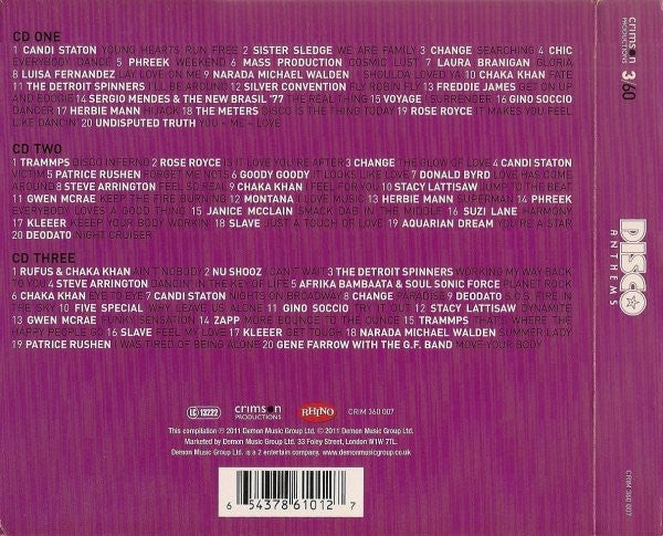 Various : Disco Anthems (3xCD, Comp)