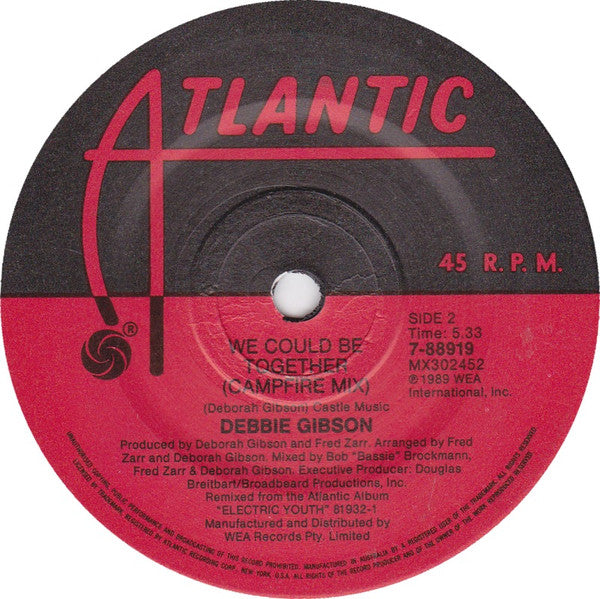 Debbie Gibson : Electric Youth (7")