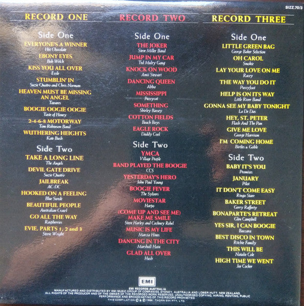 Various : Sizzling 70's (3xLP, Comp, Tri)