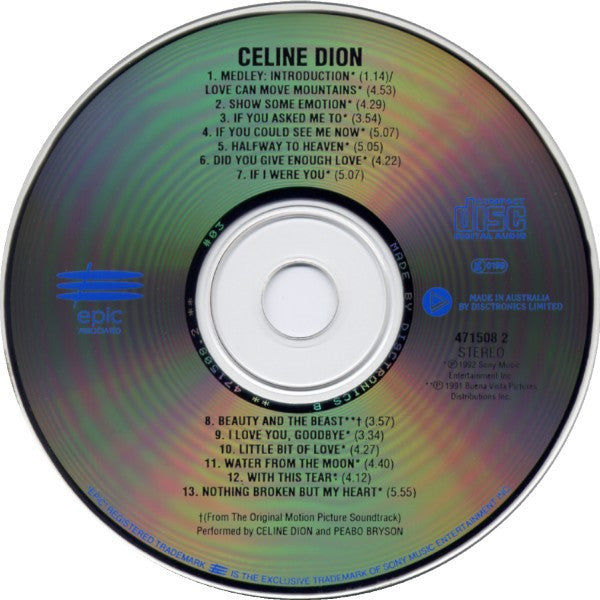 Céline Dion : Celine Dion (CD, Album + CD, Promo, Smplr)