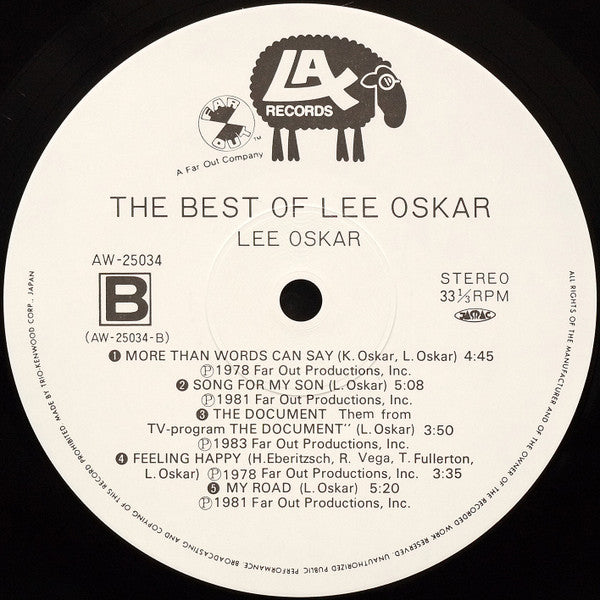 Lee Oskar : The Best Of Lee Oskar (LP, Comp)