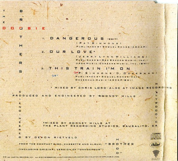 The Doobie Brothers : Dangerous (CD, Single)
