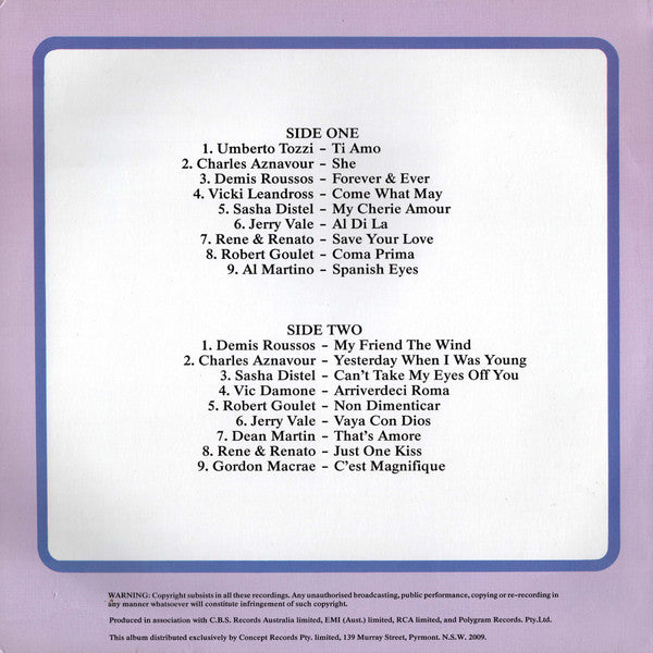 Various : Ti Amo (LP, Comp)