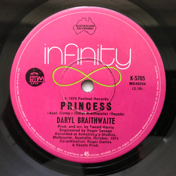 Daryl Braithwaite : You're My World (7", Single)