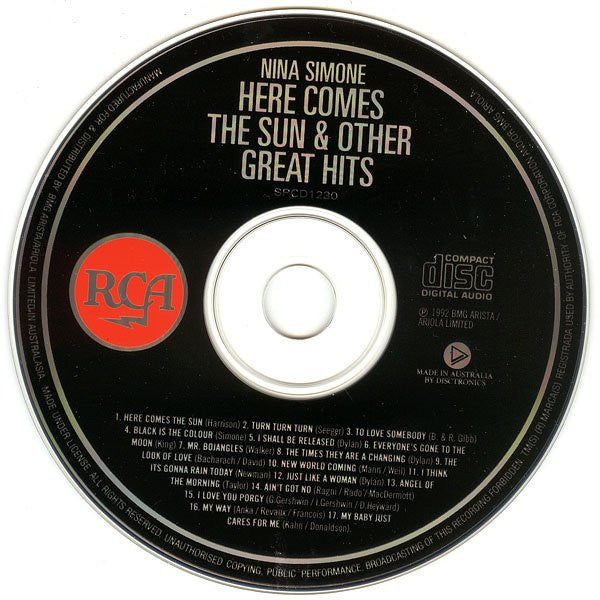 Nina Simone : Here Comes The Sun & Other Great Hits (CD, Comp)