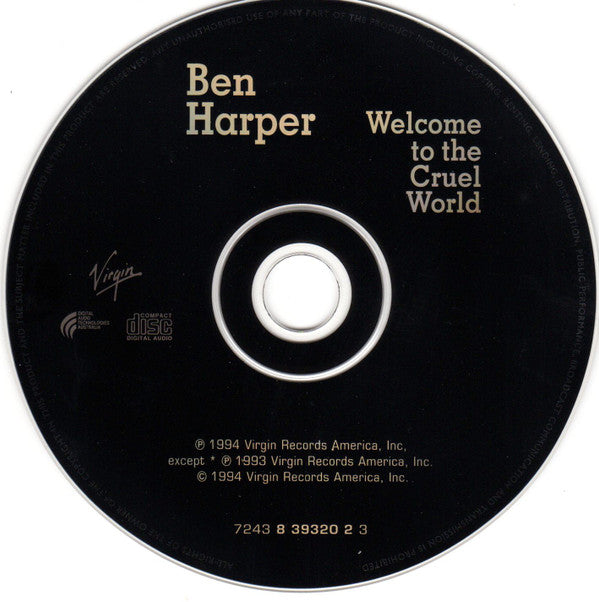 Ben Harper : Welcome To The Cruel World (CD, Album)