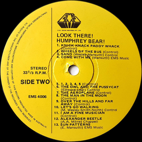 Humphrey Bear : Look There! Humphrey Bear (LP, Album)