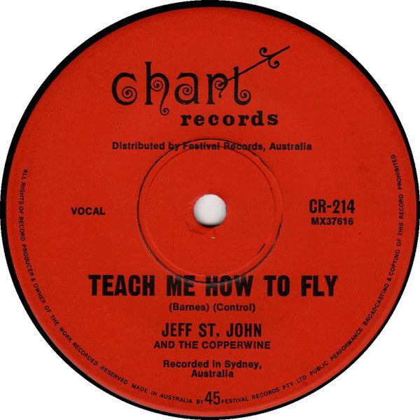 Jeff St. John And The Copperwine* : Freedom Blues / Teach Me How To Fly (7", Single)