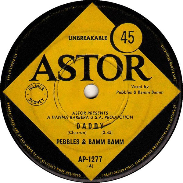 Pebbles & Bamm-Bamm : Daddy (7", Single)