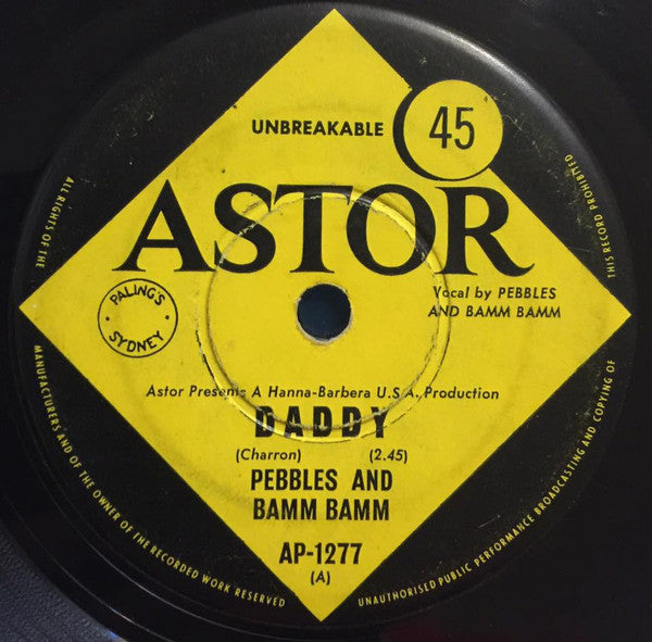 Pebbles & Bamm-Bamm : Daddy (7", Single)